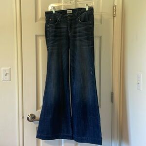 HUDSON SUPER WIDE LEG JEANS SIZE 26